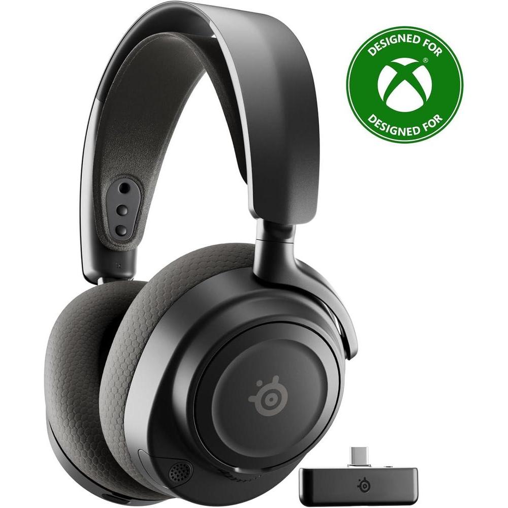 SteelSeries Arctis Nova 7X Wireless Gen 2 Gaming Headset - Real-Time App Control, 50+ HR Play, Neodymium Drivers, Mix 2.4GHz/Bluetooth, Xbox, PC, PS5/PS4, Switch 1/2, Mobile - Black