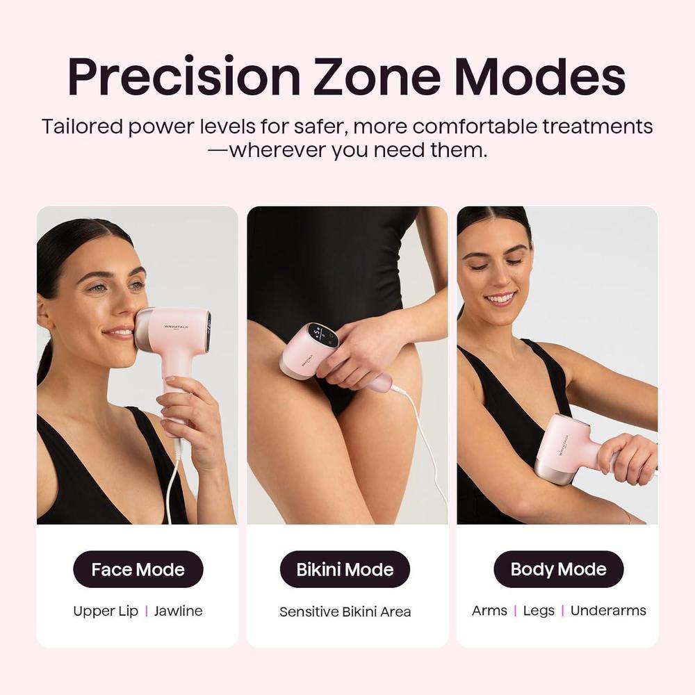 Wavytalk Dispositivo IPL Bare It para cara, cuerpo y bikini de larga duración y sin dolor con enfriamiento de hielo