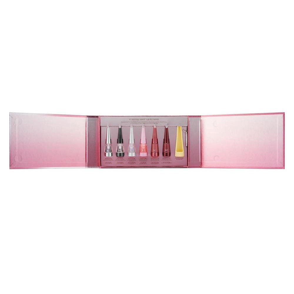 VT COSMETICS Lip Plumper Edición Especial, set con 6 colores e hidrantante que ofrece volumen intenso y brillo gloss, perfecto como regalo