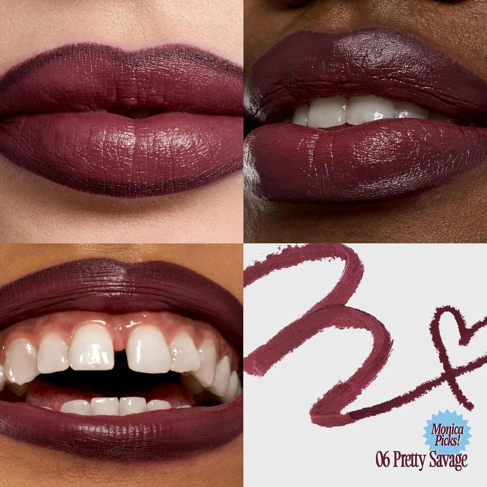 Fwee Lip Liner Dual Color De Larga Duración, Acabado Satinado Y Mate Púrpura 1.2g