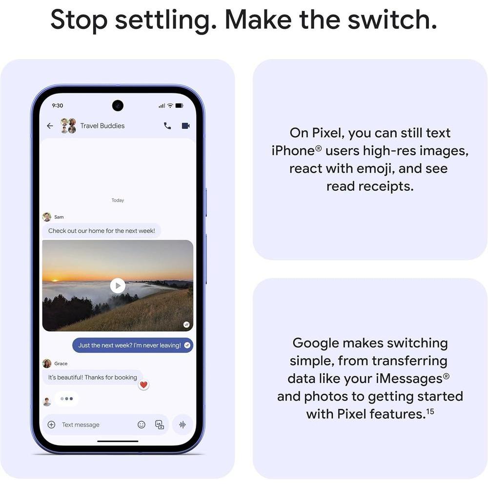 Google Pixel 10a - Android Desbloqueado, Cámara Avanzada, 128 GB, Berry