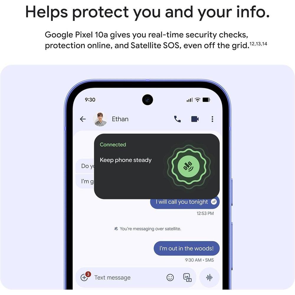 Google Pixel 10a - Smartphone Android Desbloqueado, Resistente, Batería de 30+ Horas, Pantalla Avanzada, Color Lavanda, 128GB