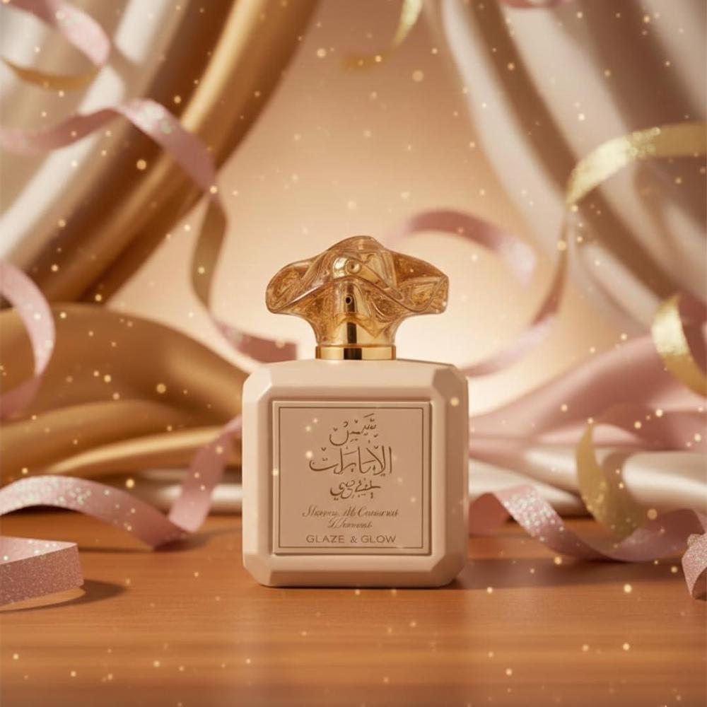 Ard al Zaafaran Shams Al Emarat Khususi Glaze & Glow Perfume árabe de larga duración para mujer, floral y afrutado
