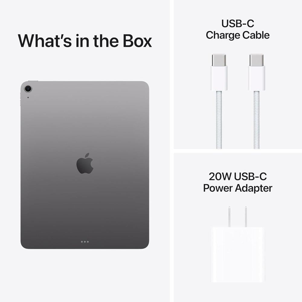 Apple iPad Air: Pantalla Retina Líquida, 1 TB, Cámara 12 MP, Wi-Fi 7, Touch ID, Batería Todo el Día, Gris Espacial