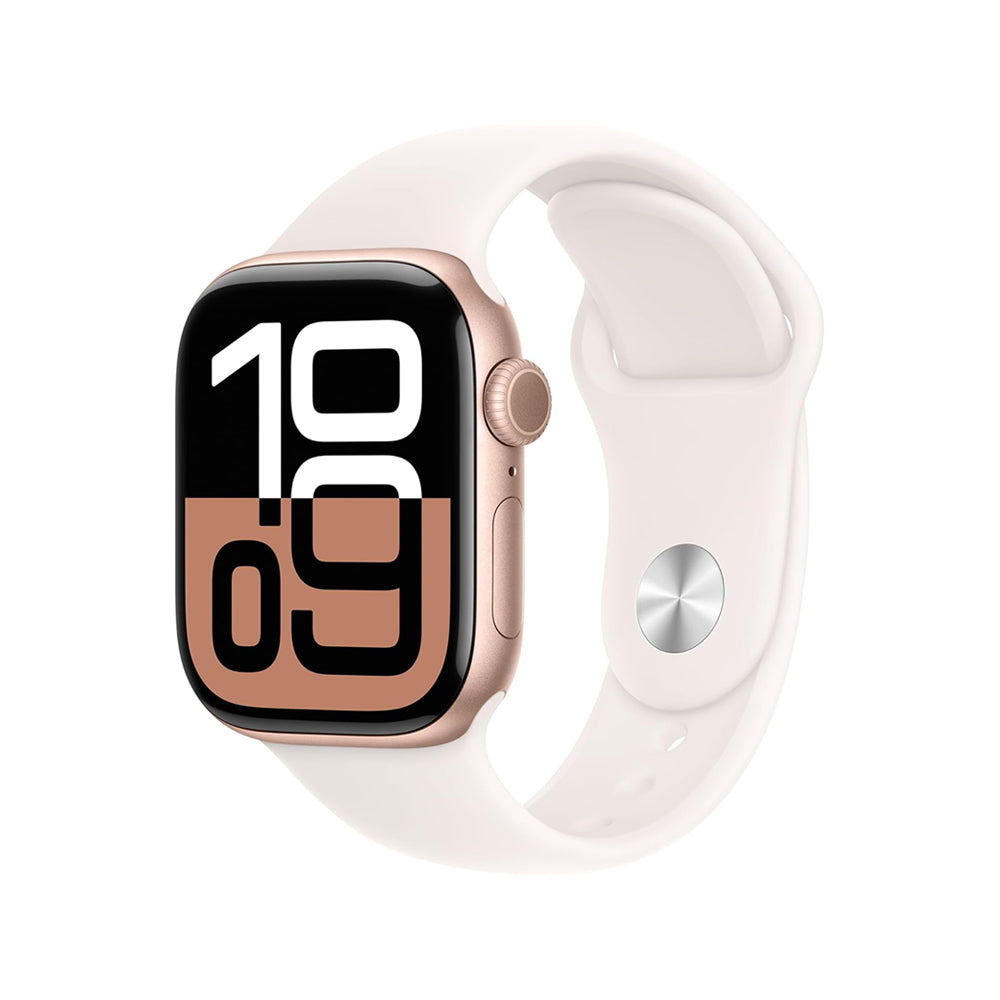 Apple Watch Series 10 Aluminum 42mm GPS + Celular Sport Band - Finish - Rose Gold -Light Blush S/M