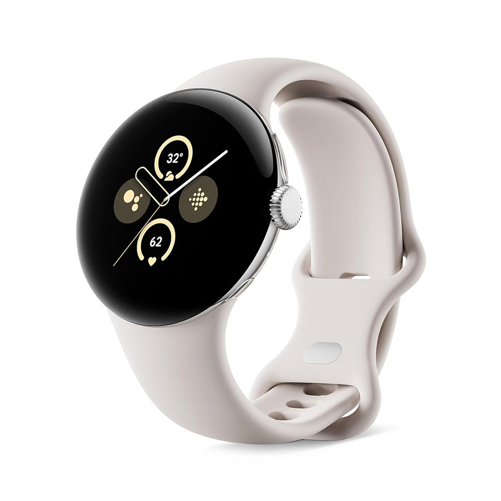 Google Pixel Watch 2 with the Best of Fitbit and Google - Heart Rate Tracking, Stress Management, Safety Features - Android Smartwatch - Polished Silv