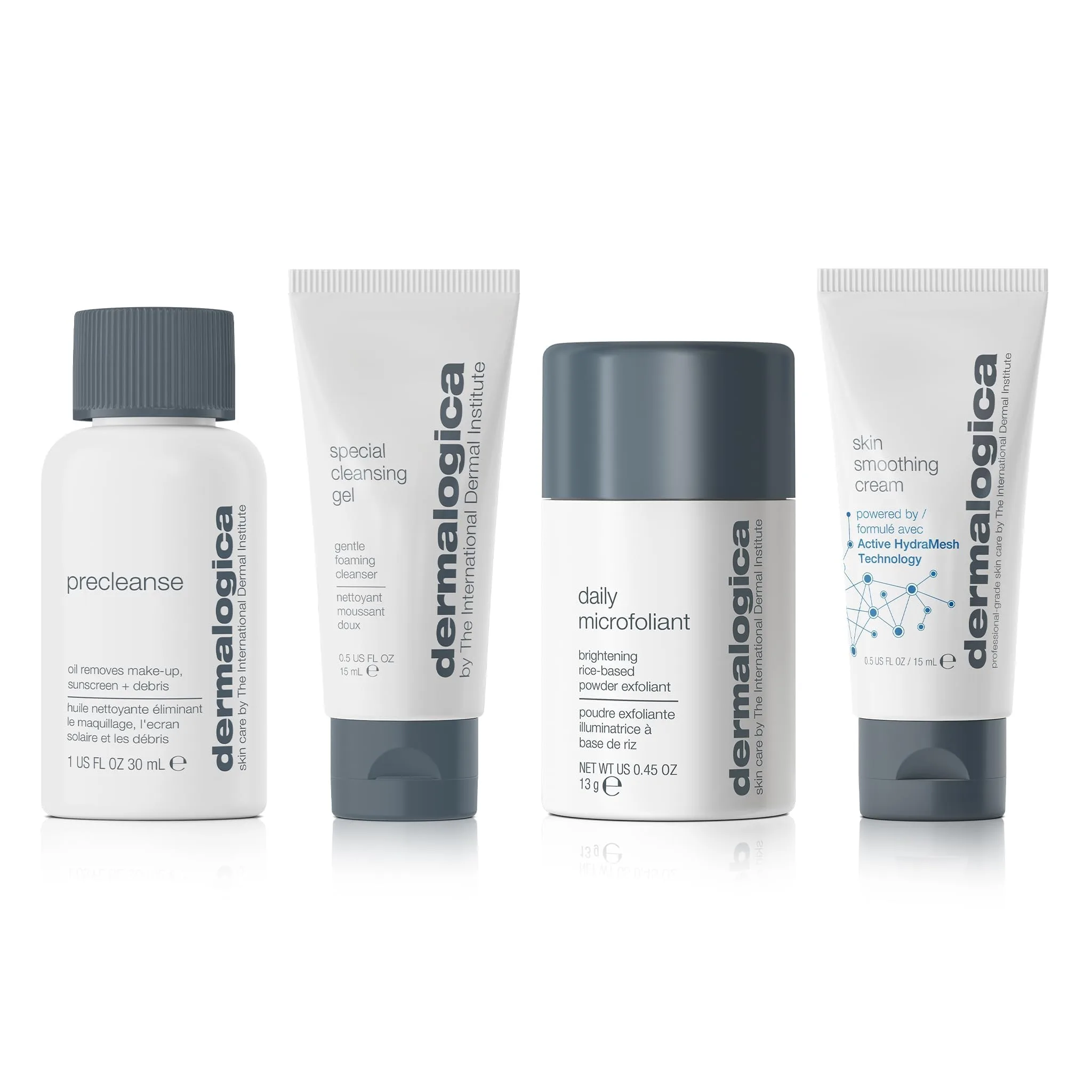 Kit de Piel Saludable Dermalogica Discover - Incluye: Prelimpieza, Lavado Facial, Exfoliante Facial y Hidratante - Lavar las Impurezas para Revelar una Piel Radiante