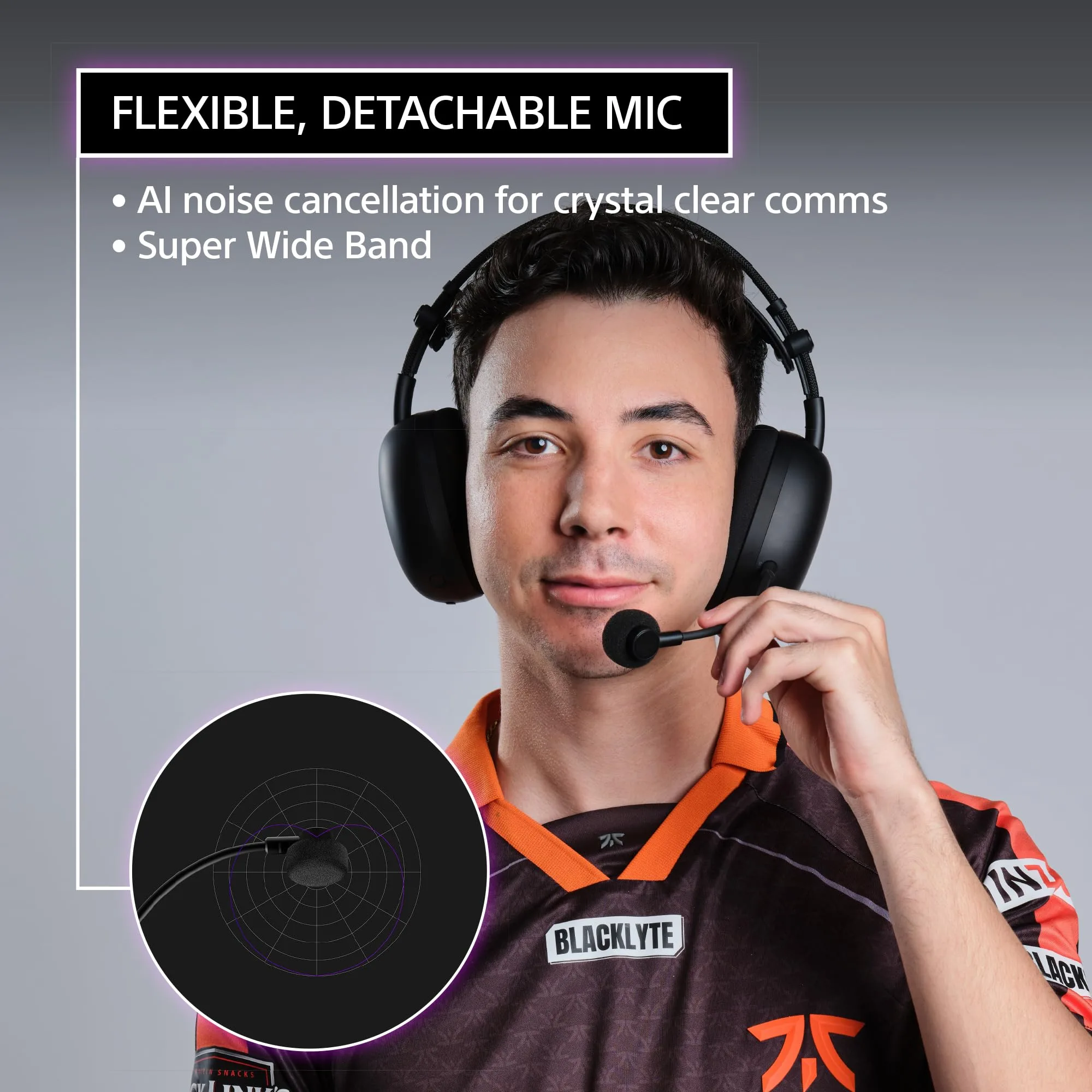 Sony INZONE H9 II Wireless Noise Canceling Gaming Headset, WH-1000XM6 Drivers, Lightweight, Detachable Cardoid AI Mic, 2.4GHz and Bluetooth, Soft Case, for PC, PS5, Switch, and Mobile, White