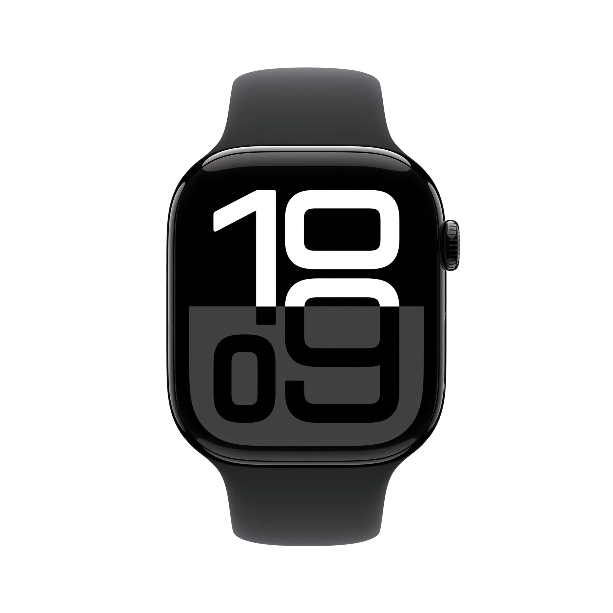 Apple Watch Series 10 Aluminum 46mm GPS Sport Band - Finish - Jet Black -Black M/L