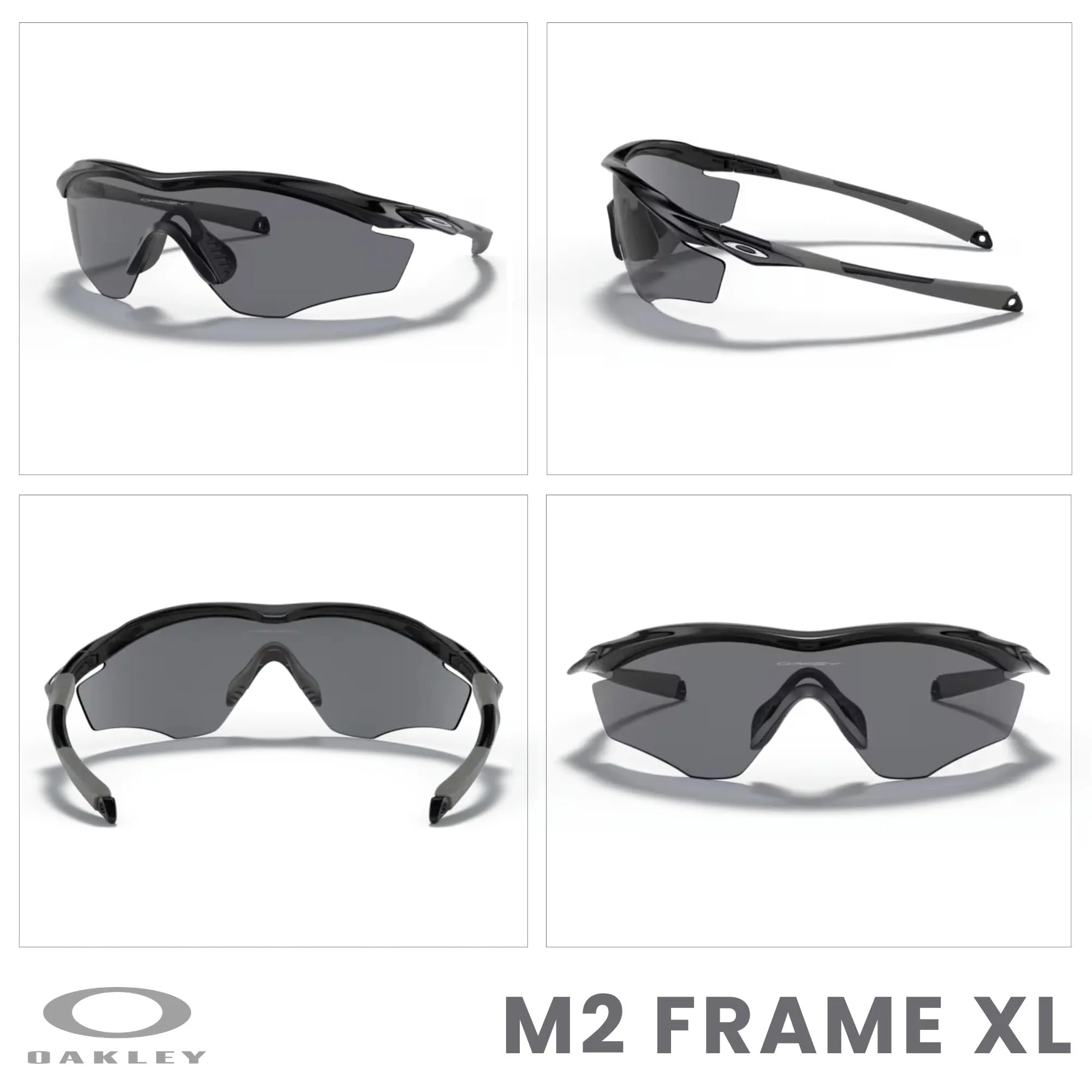 OAKLEY M2 Frame XL OO9343 Shield Sunglasses for Men+ Bundle Accessory Leash Kit, Microfiber Pouch