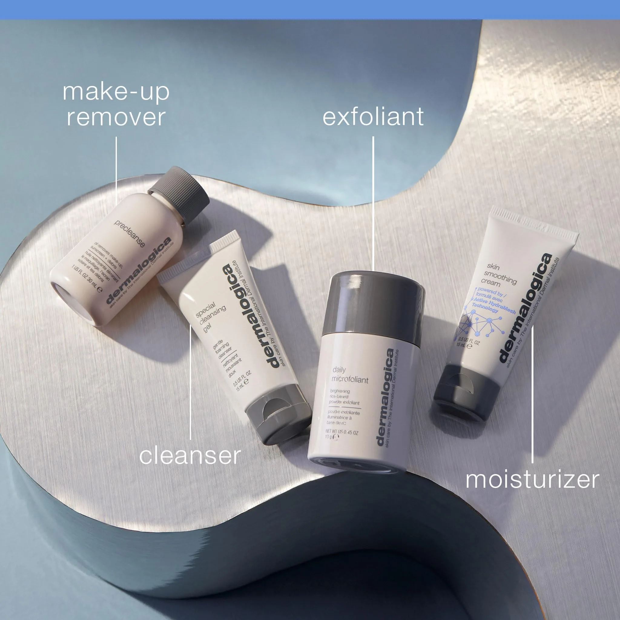 Kit de Piel Saludable Dermalogica Discover - Incluye: Prelimpieza, Lavado Facial, Exfoliante Facial y Hidratante - Lavar las Impurezas para Revelar una Piel Radiante