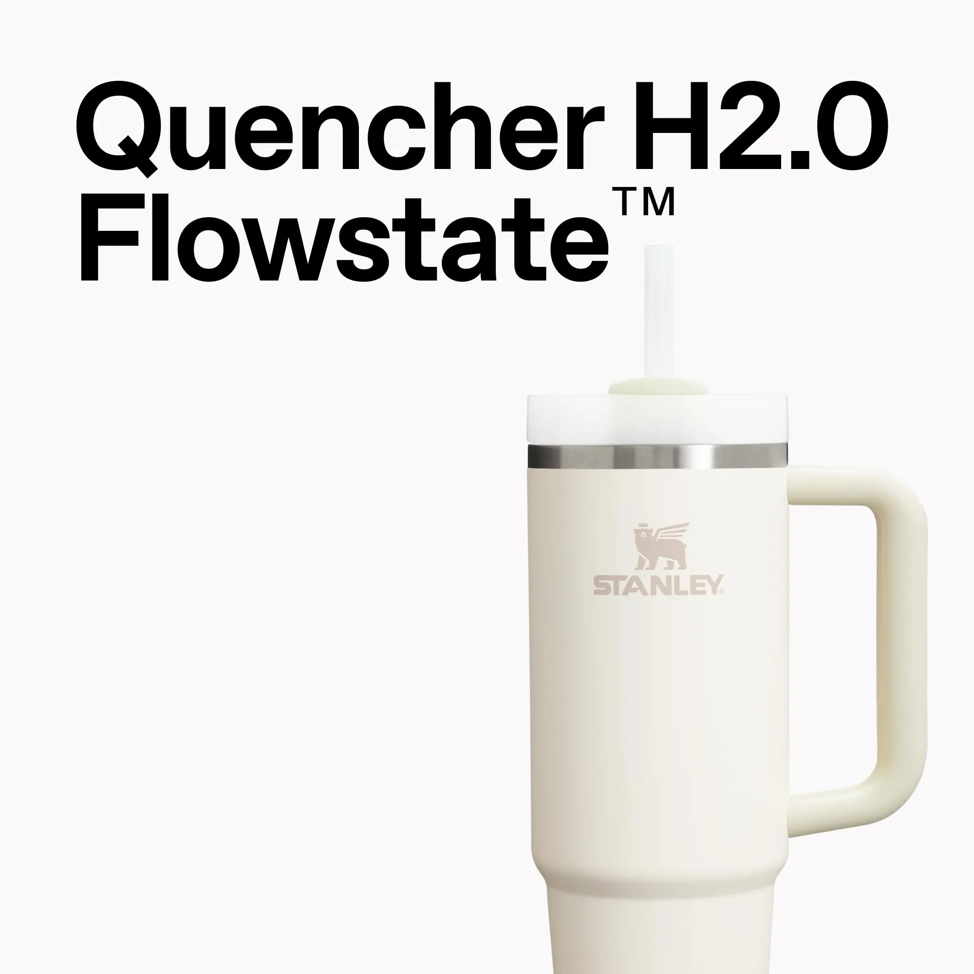 STANLEY Quencher H2.0 Tumbler with Handle and Straw 30 oz | Flowstate 3-Position Lid | Cup Holder Compatible for Travel | Insulated Stainless Steel Cup | BPA-Free | Lilac