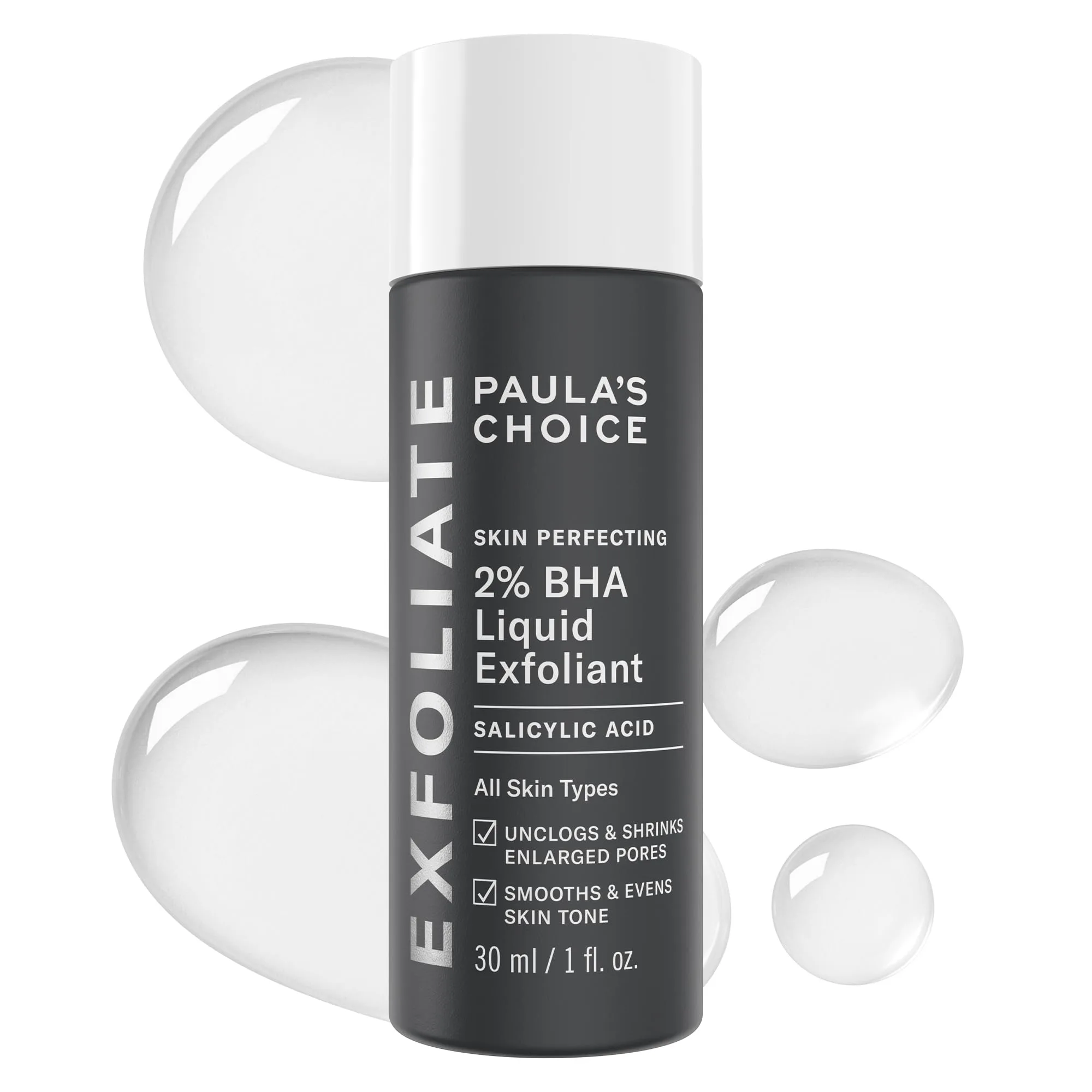 Paula's Choice SKIN PERFECTING 2% BHA Liquid Salicylic Acid Exfoliant-Facial Exfoliant for Blackheads, Enlarged Pores, Wrinkles & Fine Lines