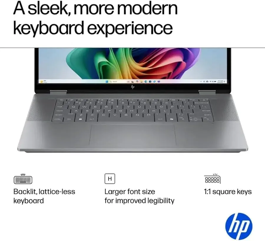 HP OmniBook X Flip 16" 2K Touchscreen 2-in-1 Copilot+ Laptop, AMD Ryzen AI 5 340, 16GB RAM 2TB SSD, Wi-Fi 6E, Bluetooth 5.3, Backlit Keyboard, 256gb 9H Docking Station, Windows 11 Pro, Meteor Silver
