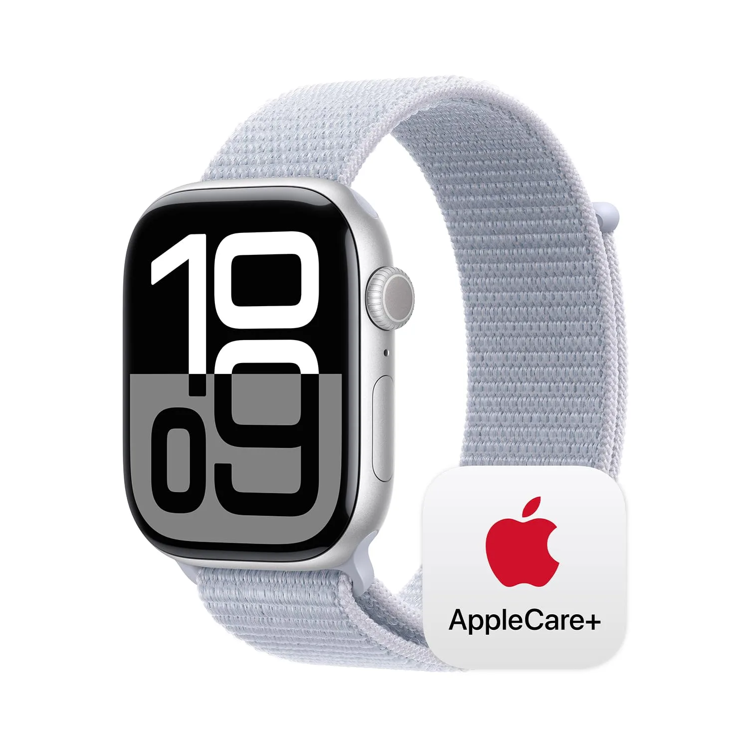 Apple Watch Series 10 [GPS + Cellular 46mm] with Silver Aluminium Case with Denim Sport Band - S/M. Fitness Tracker, ECG App, Always-On Retina Display, Water Resistant