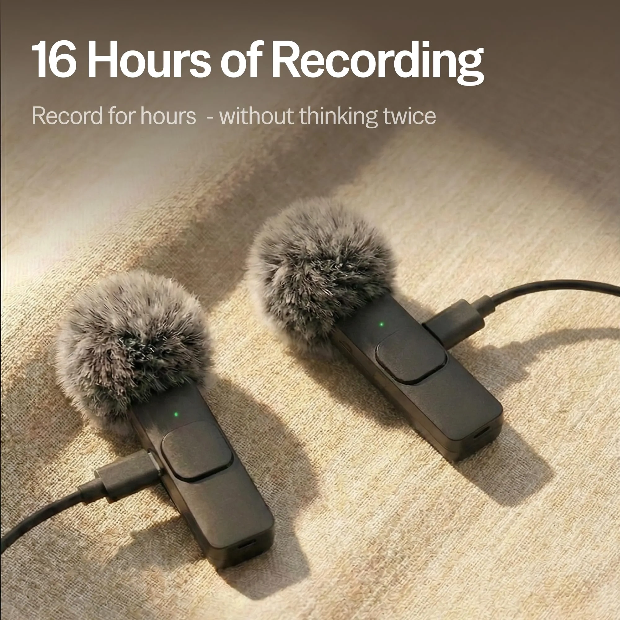 Wireless Microphone for iPhone, iPad, Android, Lavalier Microphone for Video Recording - 2 Pack iPhone Mic Crystal Clear Recording with USB-C for Podcast Microphone, ASMR, TikTok