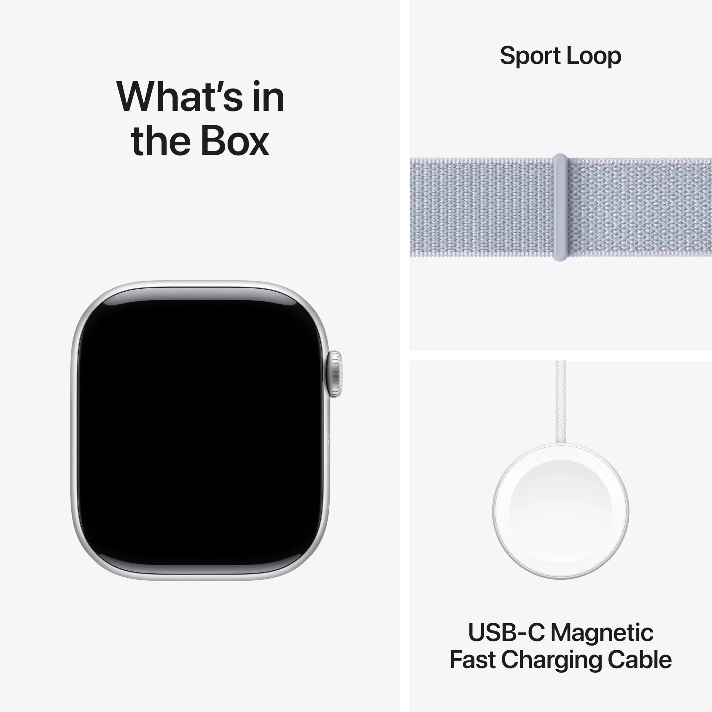 Apple Watch Series 10 [GPS + Cellular 46mm] with Silver Aluminium Case with Denim Sport Band - S/M. Fitness Tracker, ECG App, Always-On Retina Display, Water Resistant
