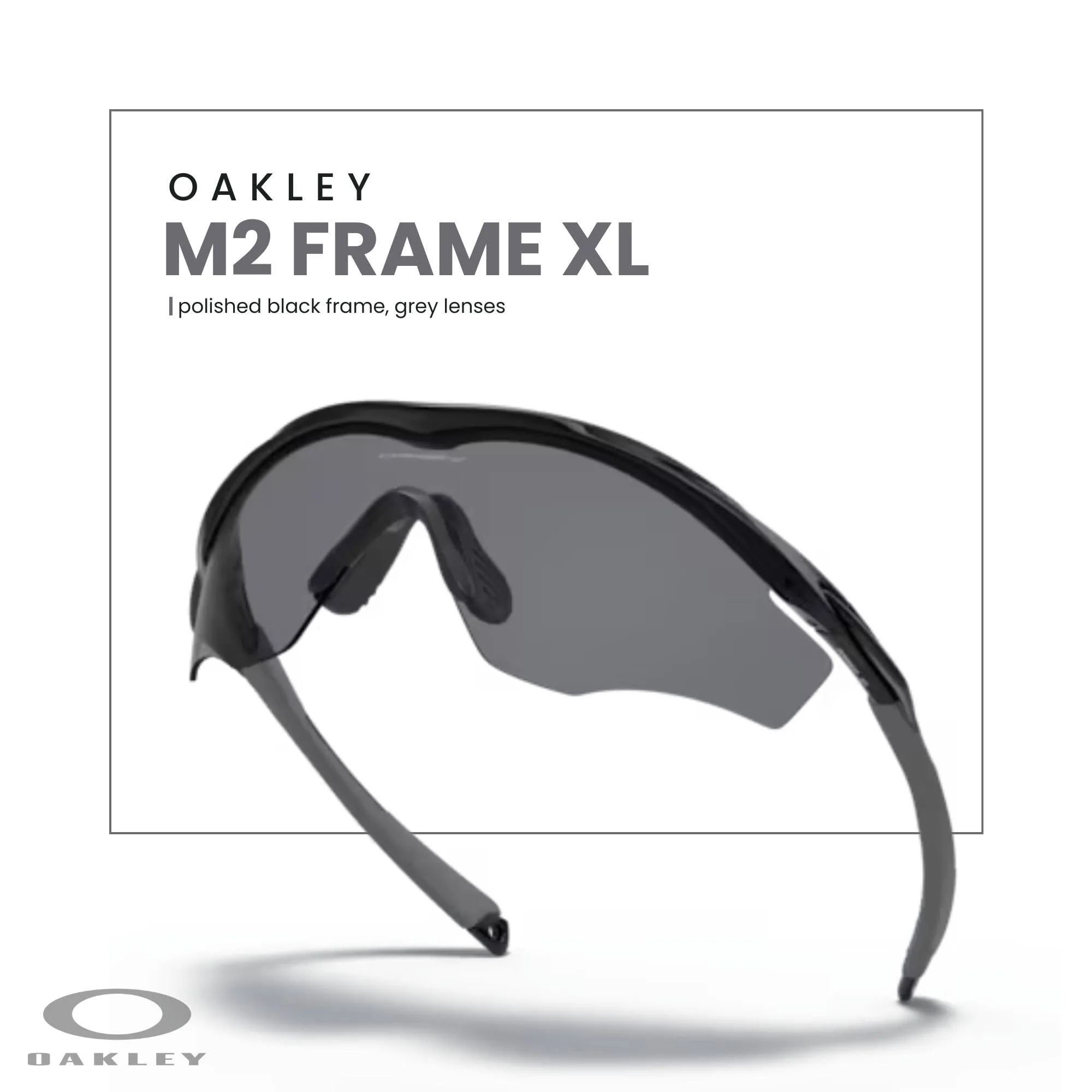 OAKLEY M2 Frame XL OO9343 Shield Sunglasses for Men+ Bundle Accessory Leash Kit, Microfiber Pouch