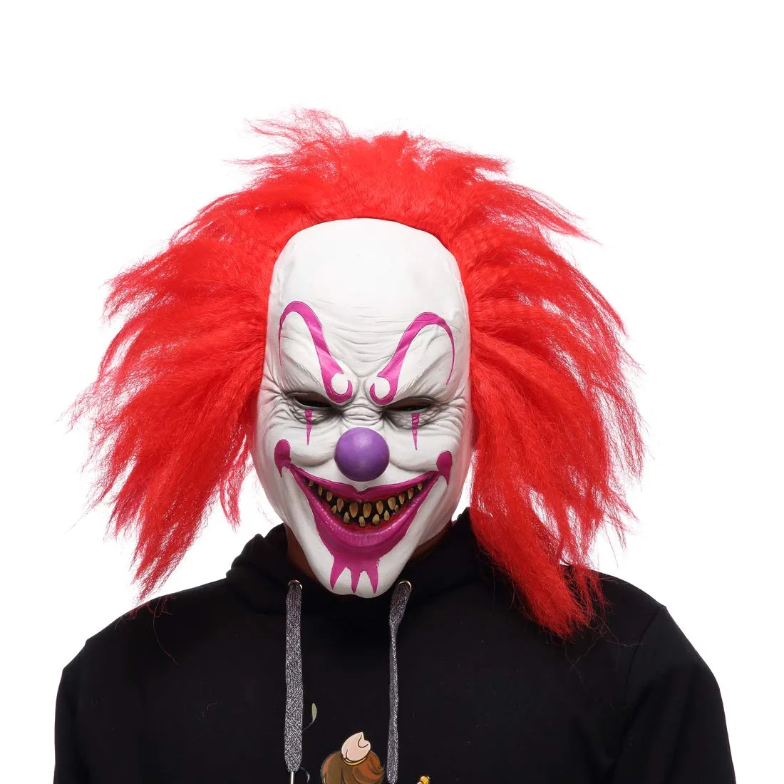 Scary Evil Killer Joker Clown Latex Mask Halloween Horror Cosplay Costume Prop