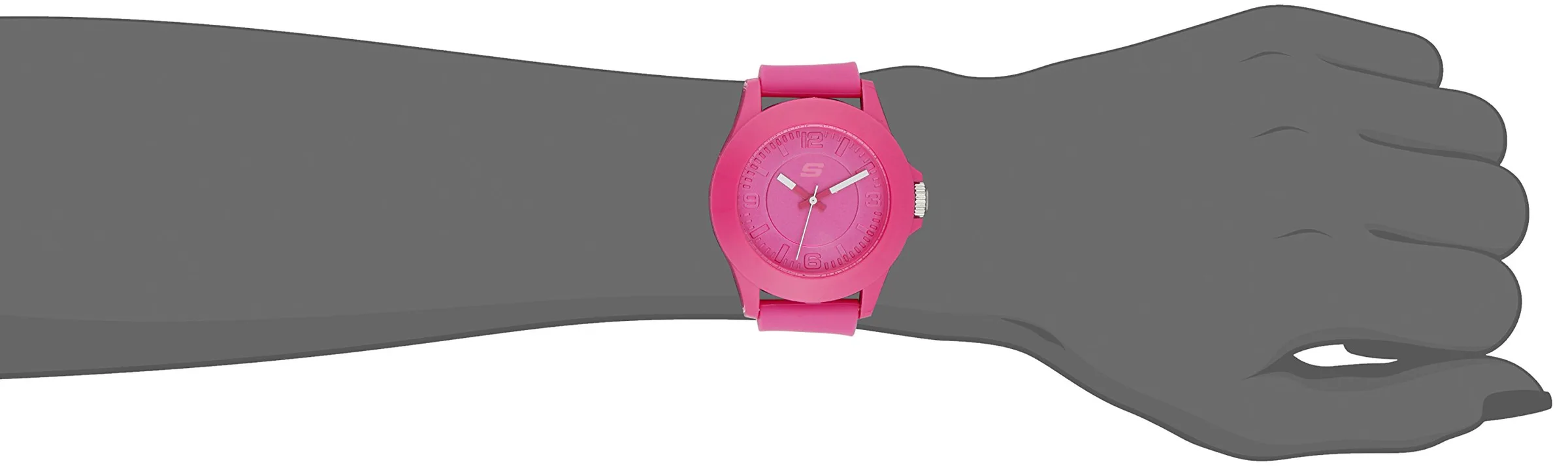 Skechers Women's Rosencrans Mid Quartz Plastic and Silicone Casual Sports Watch