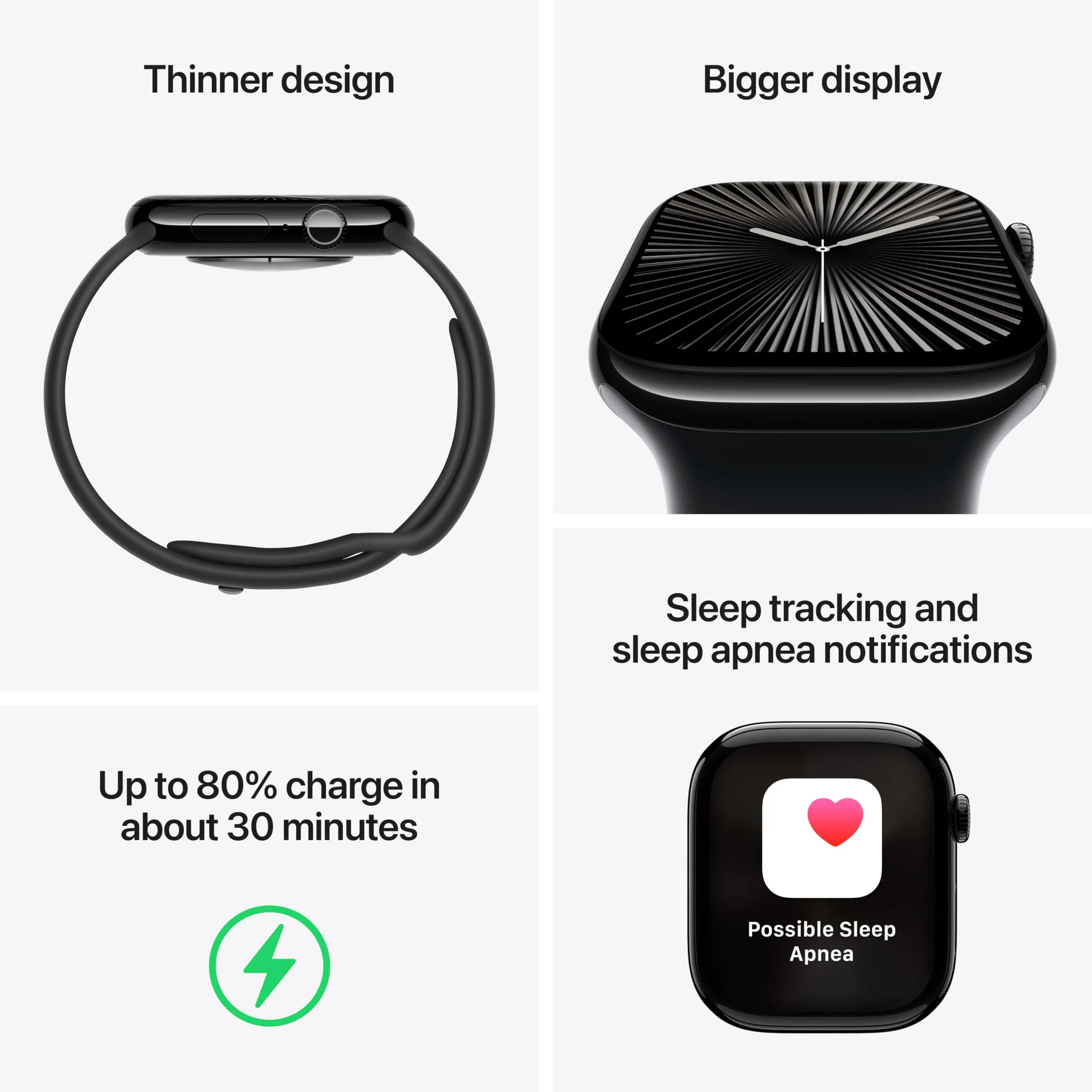 Apple Watch Series 10 Aluminum 46mm GPS + Celular Sport Band - Finish - Rose Gold -Light Blush M/L