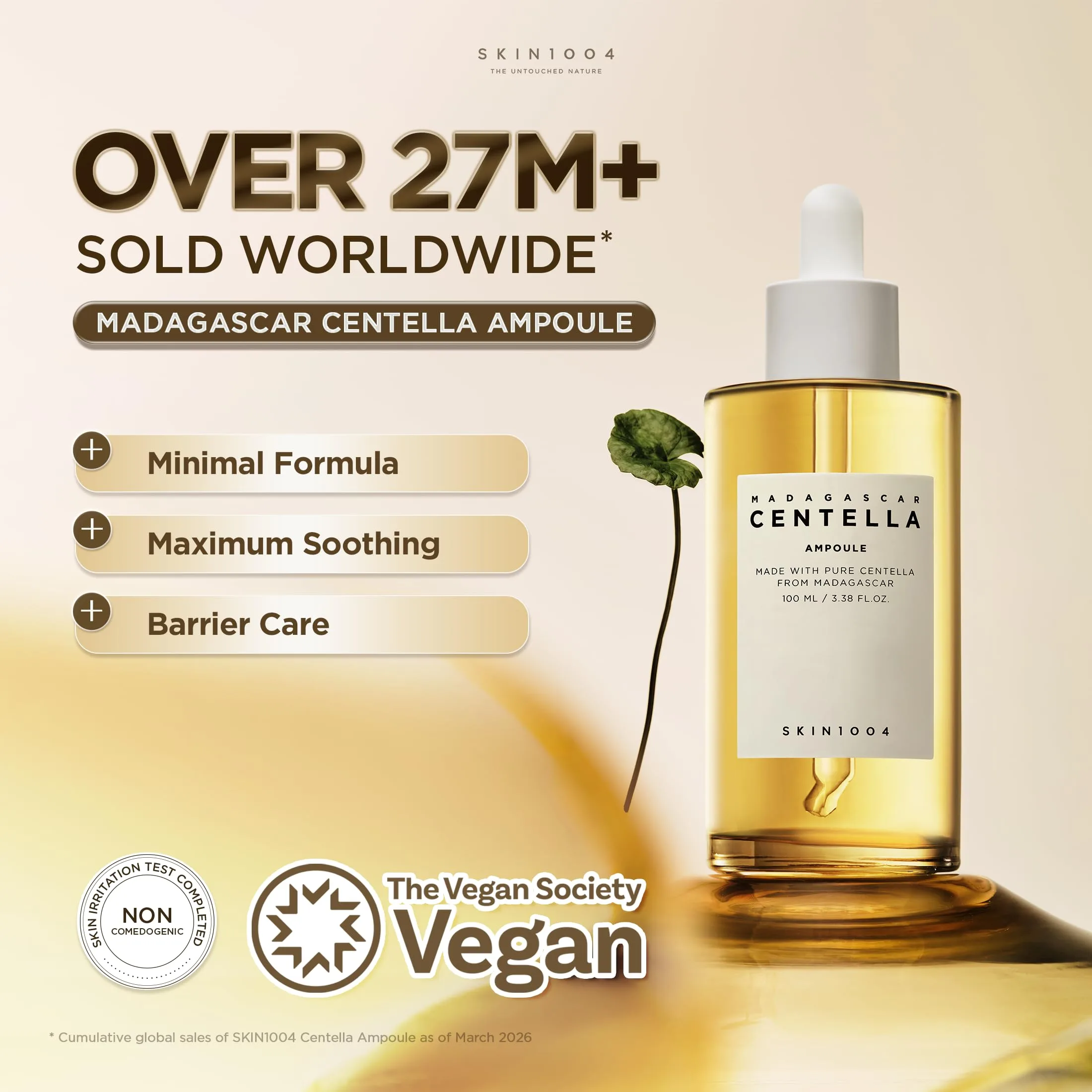 SKIN1004 Madagascar Centella Asiatica Ampoule Facial Serum 3.38 fl.oz(100ml)